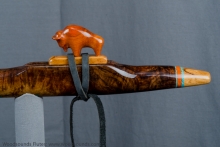Walnut Burl Native American Flute, Minor, Mid G-4, #J21J (14)